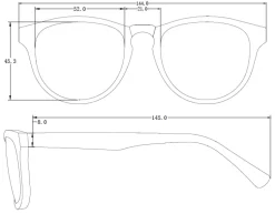 Beżowe Okulary Przeciwsłoneczne 10457-334-A|Modna Kiecka Discount