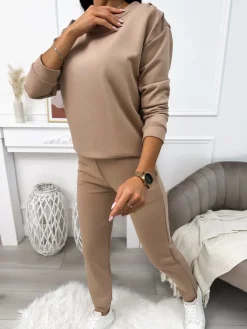 Beżowy Komplet 11401-521-A|Modna Kiecka Hot