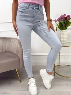 Błękitne Spodnie 13651-401-B|Modna Kiecka Outlet