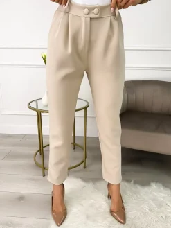 Cappuccino Spodnie 9740-169-D|Modna Kiecka Fashion