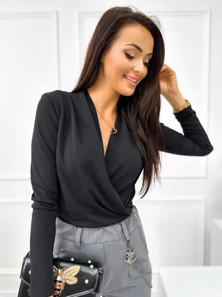 Czarne Body 11067-517-A|Modna Kiecka Best