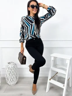 Czarne Spodnie  12866-261-Q|Modna Kiecka Sale