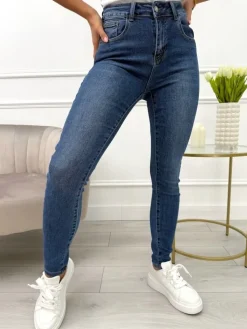 Jeansowe Spodnie 13655-227-Q|Modna Kiecka Hot