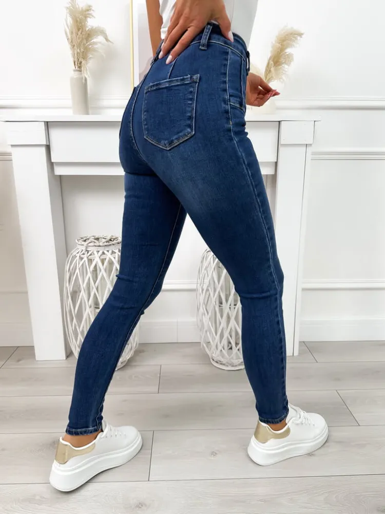 Jeansowe Spodnie 11734-58-Q|Modna Kiecka Outlet