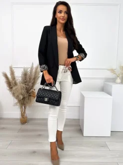 Kremowe Spodnie z Paskiem 10429-190-D|Modna Kiecka Sale