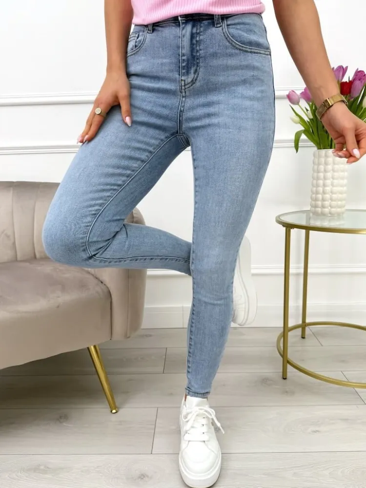 Niebieskie Spodnie 13651-401-C|Modna Kiecka Discount