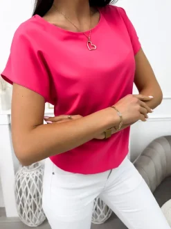Różowa Bluzeczka 12018-159-F|Modna Kiecka Sale